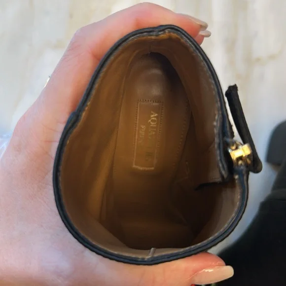 Aquazzura Embroidered Satin Booties - Picture 9 of 10